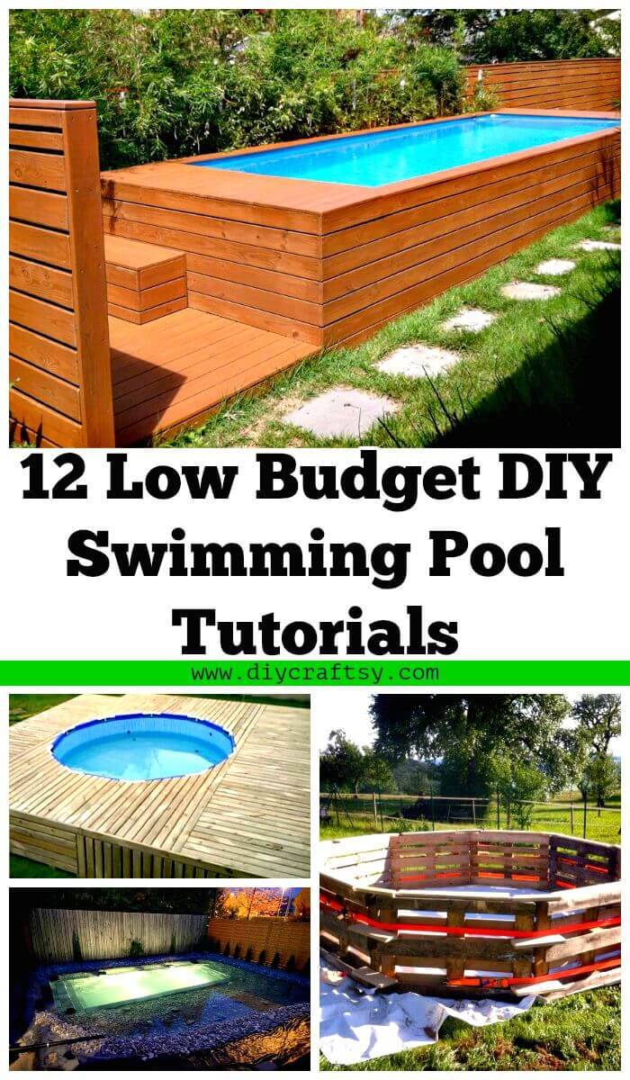 12 Low Budget Diy Swimming Pool Tutorials Crafts