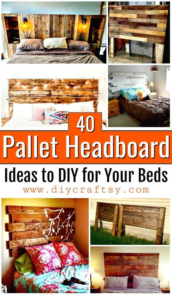 40 Pallet Headboard Ideas to DIY for Your Bed - Pallet Ideas - Pallet Furniture Ideas - Pallet Projects - DIY Projects - DIY Crafts