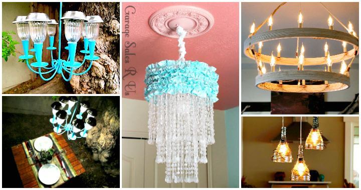 60 Easy DIY Chandelier Ideas That Will Beautify Your Home - DIY Chandelier Lamp - DIY Chandelier kit - DIY Projects - DIY Home Decor - DIY Crafts - DIY Ideas