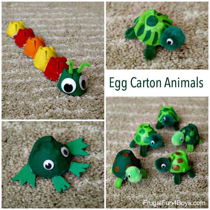 DIY Egg Carton Turtle Craft