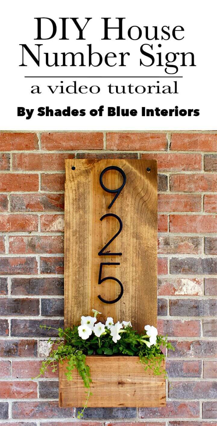 How to Make a House Number Sign