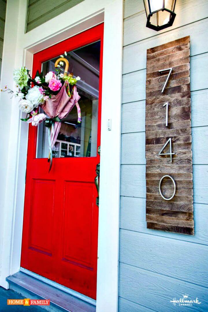 Easy DIY House Numbers Sign 