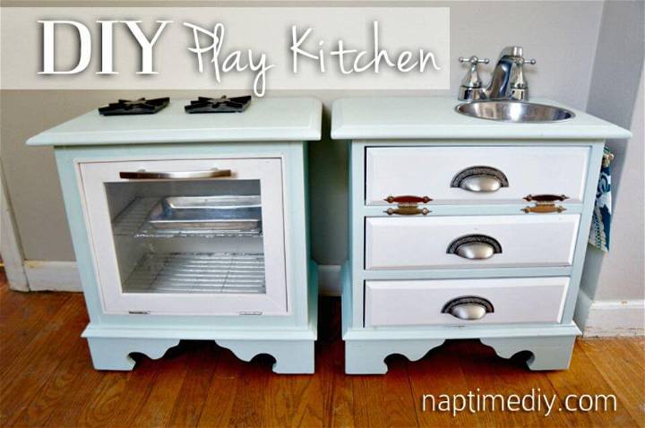 Adorable DIY Play Kitchen Tutorial