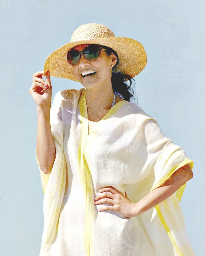 Adorable DIY Scarf Beach Cover-Up