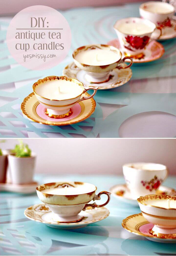 Adorable DIY Teacup Candles - Mothers Day Gifts