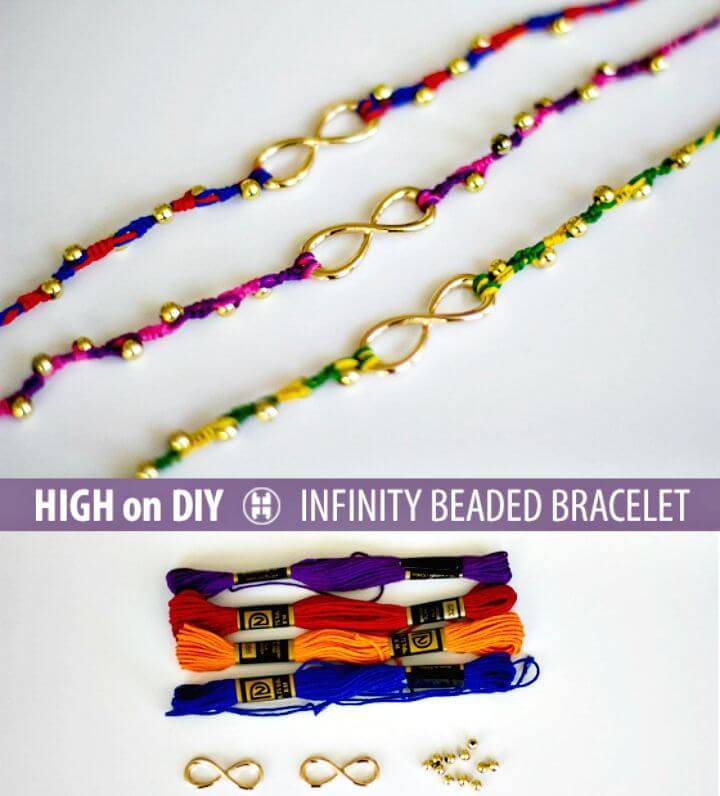 Awesome DIY Infinity Beaded Bracelet
