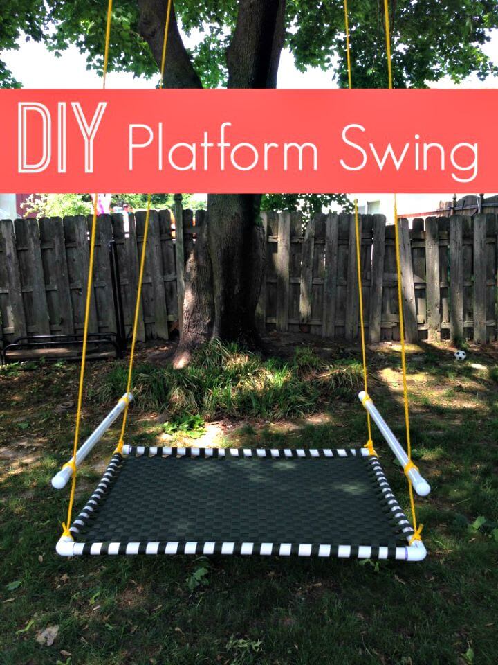 DIY PVC Pipe Platform Swing