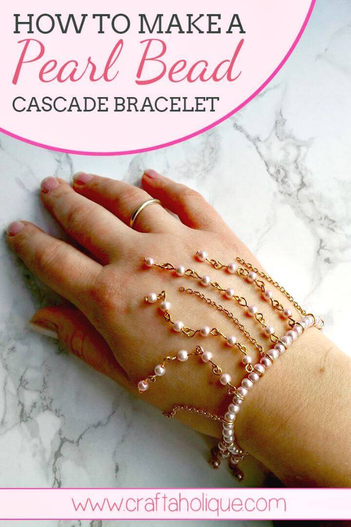 DIY Cascading Beaded Fringe Bracelet