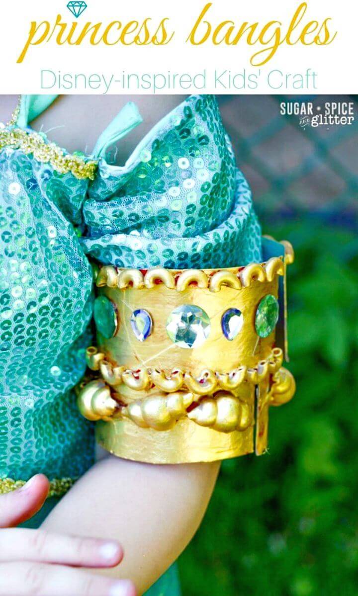 Beautiful DIY Princess Jasmine Bangles - Homemade Jewelry Ideas 