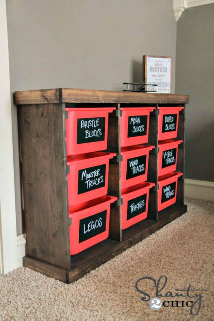 Build Your Own Wooden Toy Storage