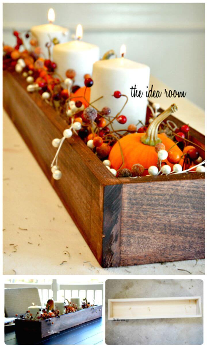 DIY Wooden Box Centerpiece Tutorial