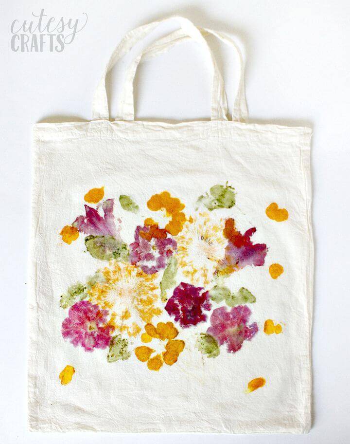 Create A Pounded Flower Tote - Mother’s Day Gift - DIY 