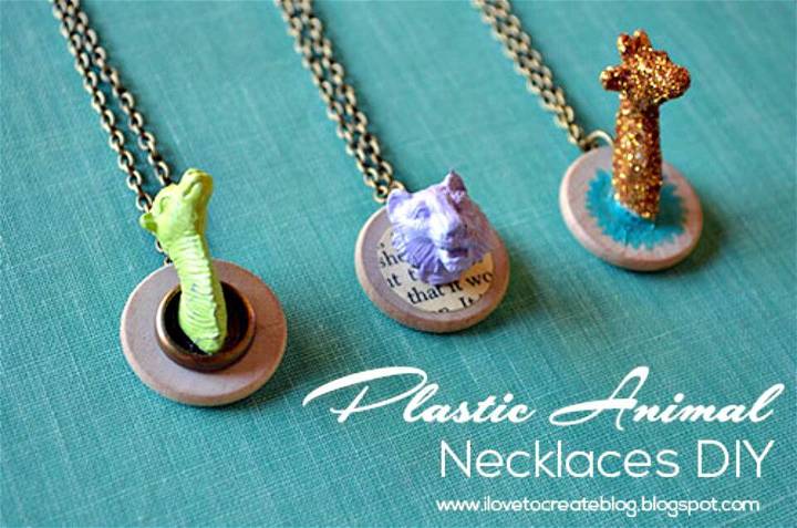 Create Plastic Animal Necklaces - DIY Ideas