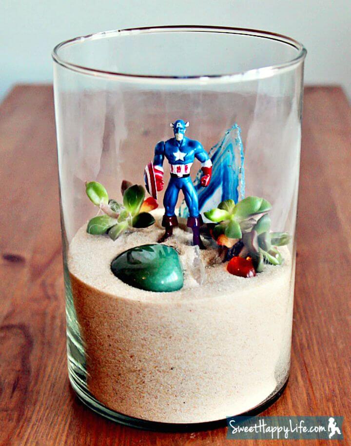 Gorgeous DIY Superhero Terrarium