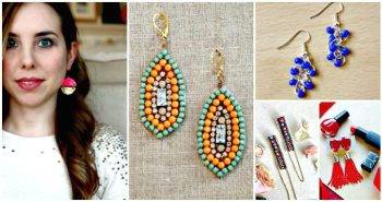 DIY Earrings – 101 DIY Earring Ideas To Try Your Hands At - DIY Fashion Ideas - DIY Jewelry Ideas - DIY Projects - DIY Crafts
