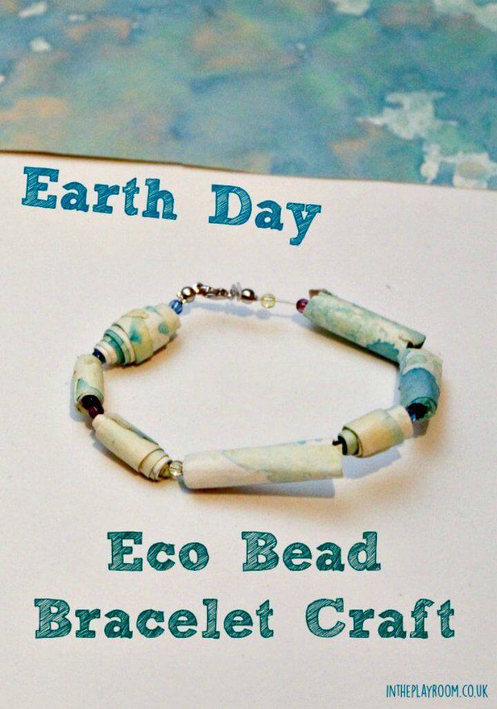 DIY Earth Day Eco Bead Bracelet Craft