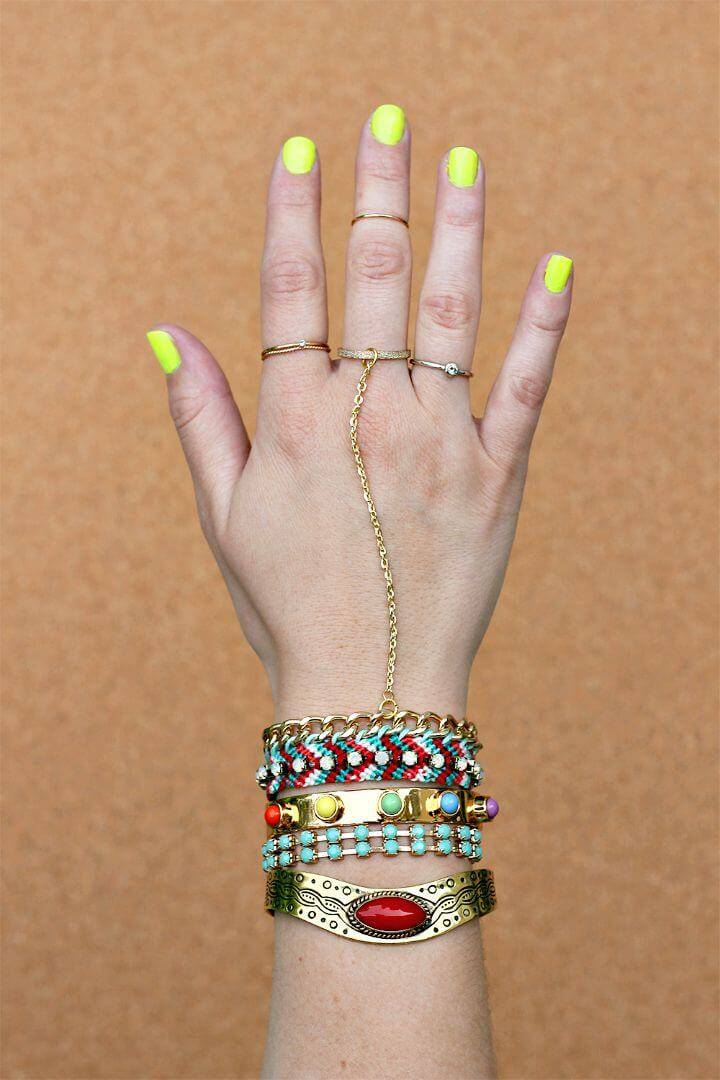 DIY Friendship Bracelet Hand Charm