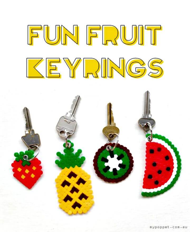 DIY Fun Fruit Keyrings - Gift Idea