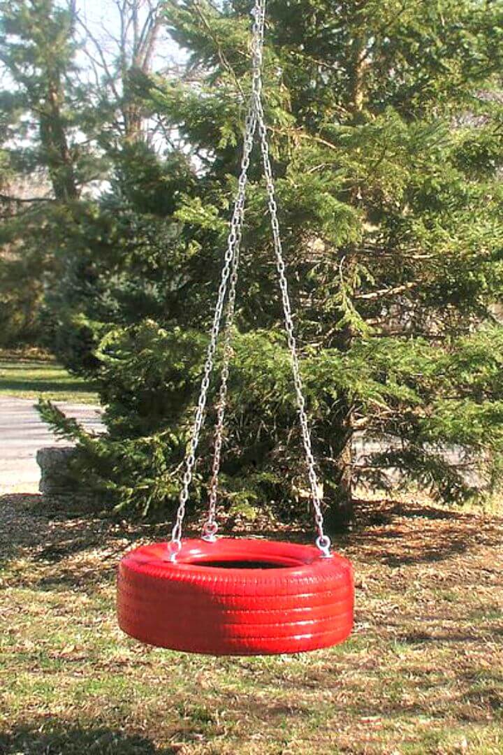 DIY Reuse Tire Swing Tutorial