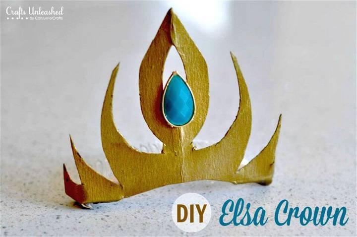 Simple DIY Golden Crown For Your Little Queen
