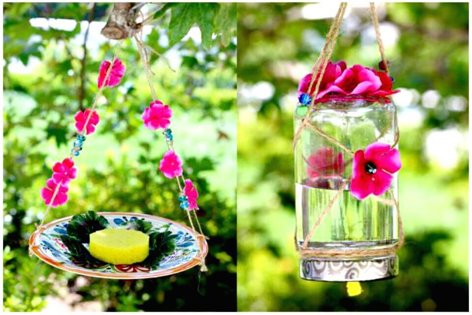 Beautiful DIY Homemade Butterfly Feeder