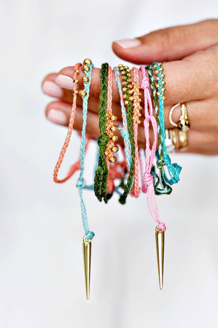 DIY Kit Braided Bracelets - Homemade Jewelry Ideas 