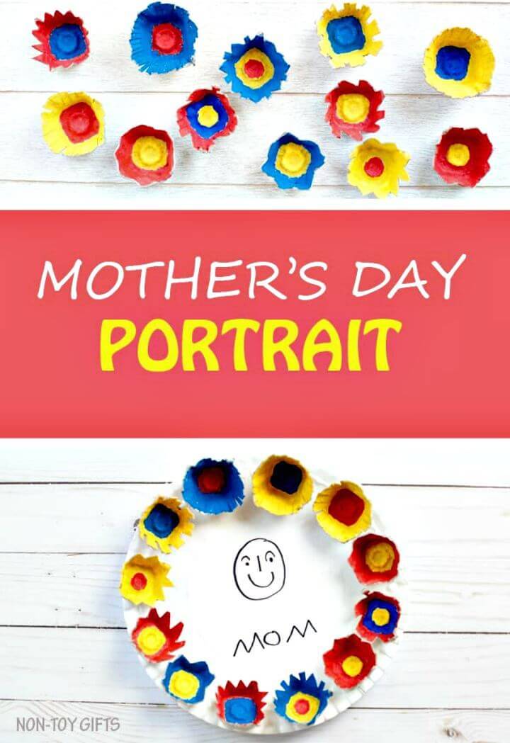 DIY Paper Plate Mother’s Day Portrait