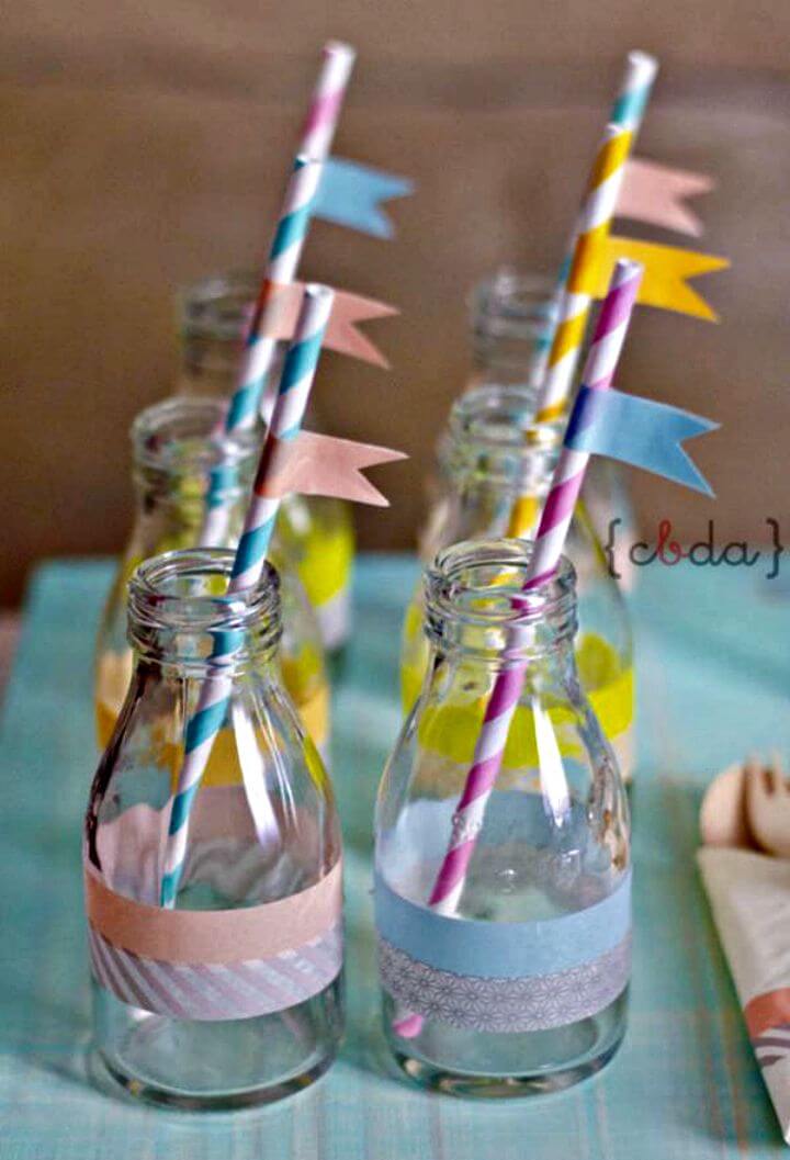 DIY Washi Tape Party Decoration Idea