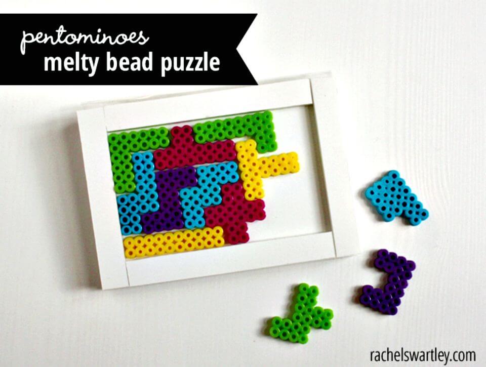 DIY Pentominoes Melty Bead Puzzle