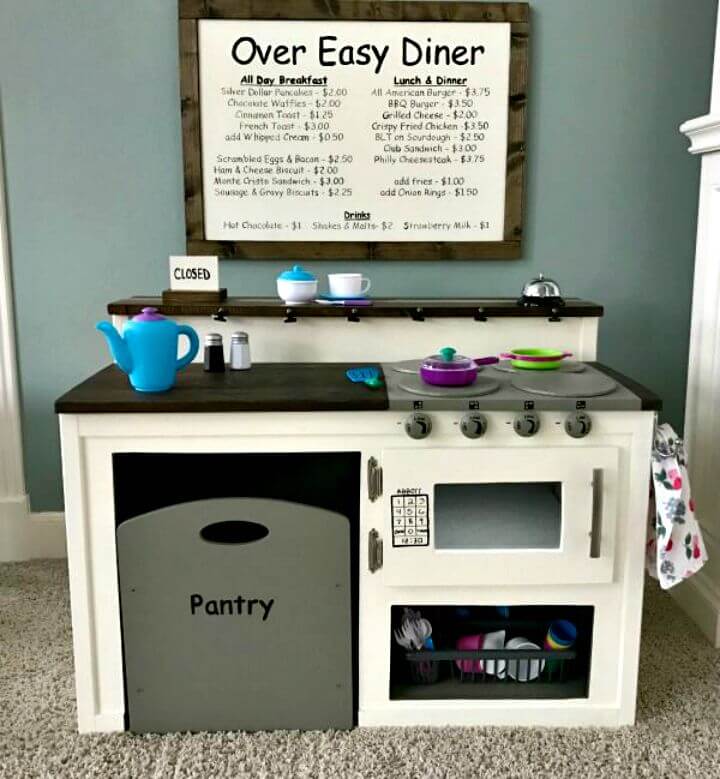 DIY Play Kitchen With Farmhouse Style