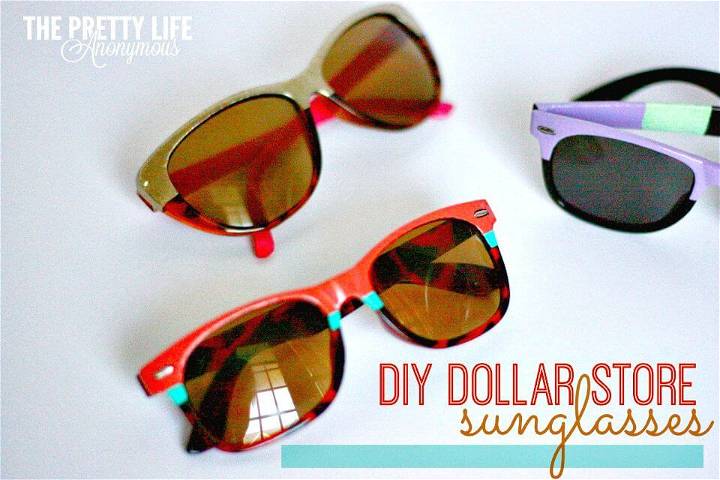 DIY Upcycled Dollar Store Sunglasses