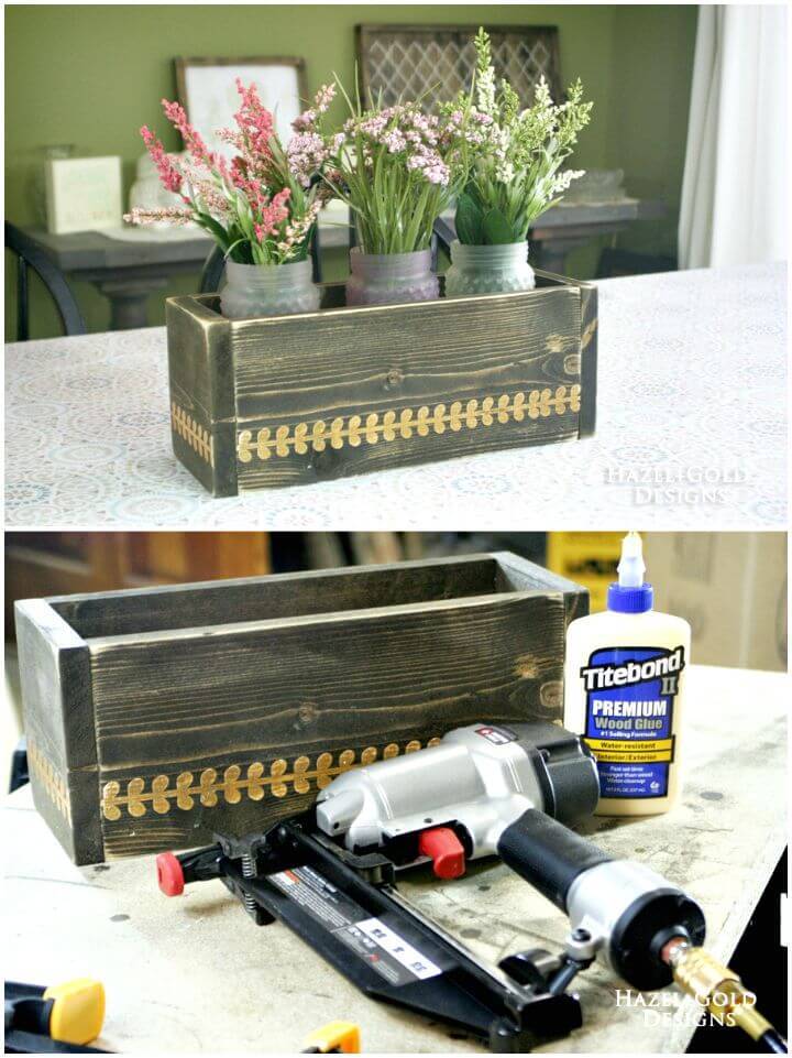 How to Build Wood Box Centerpiece Step By Step Tutorial