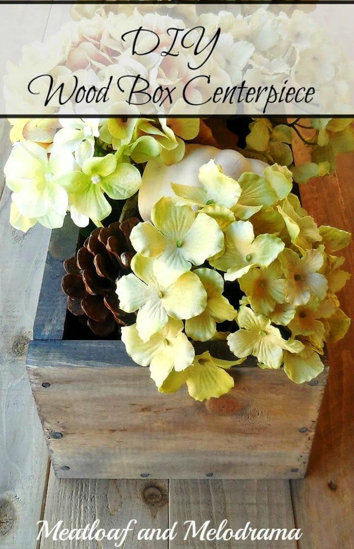 How to Build Wood Box Centerpiece Tutorial