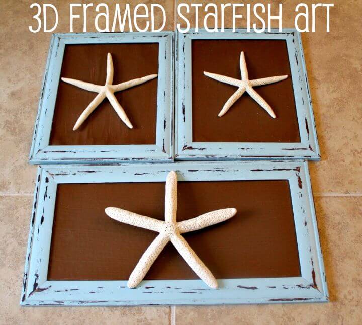 Easy DIY 3D Framed Starfish Art