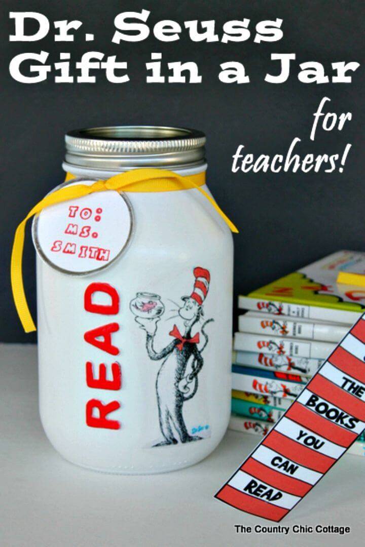 DIY Dr. Seuss Gift in a Jar for Teachers
