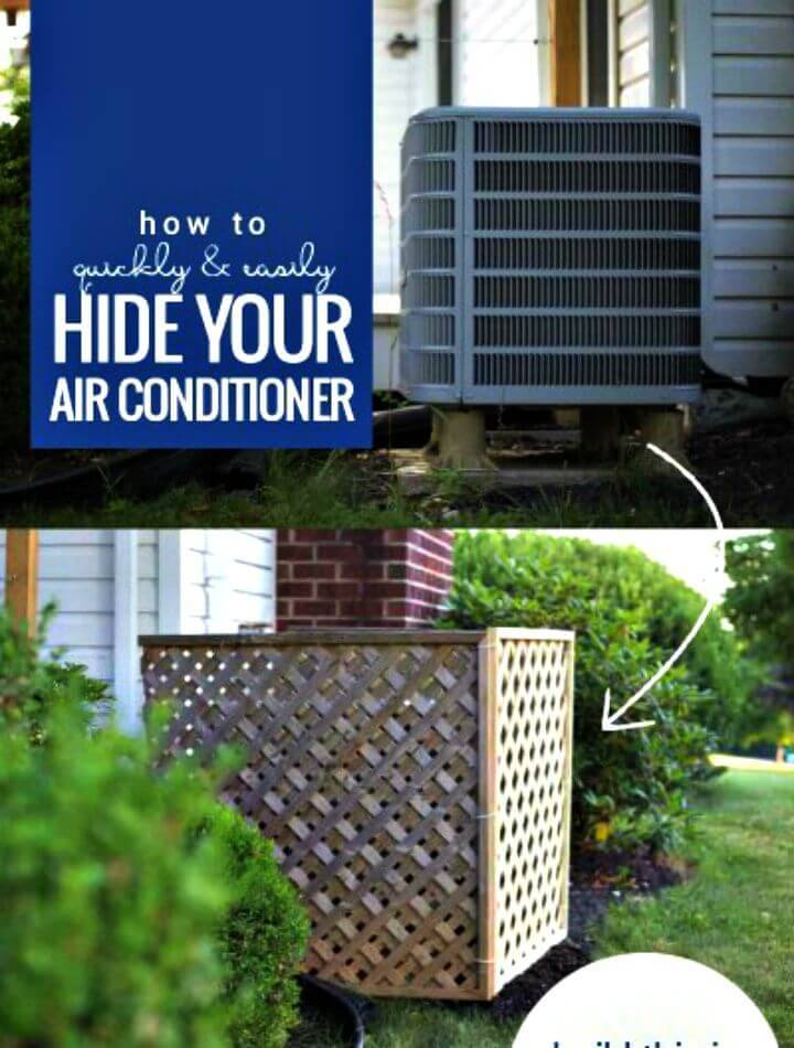 How to Build an Outdoor Air Conditioner Screen With Lattice