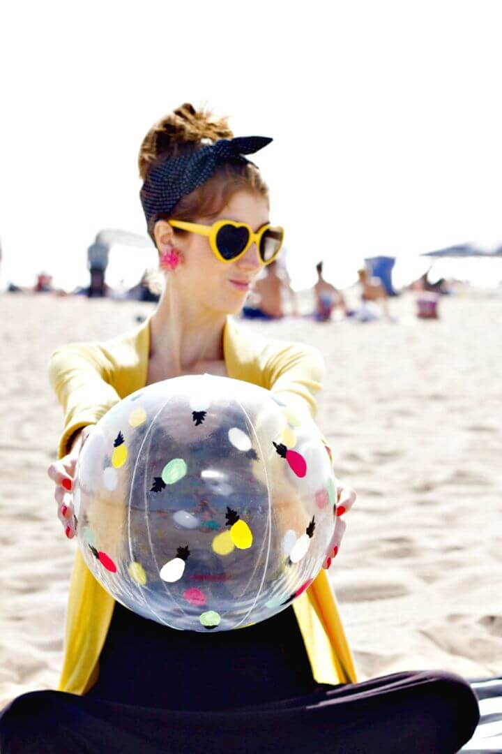 DIY Painted Beach Ball Makeover