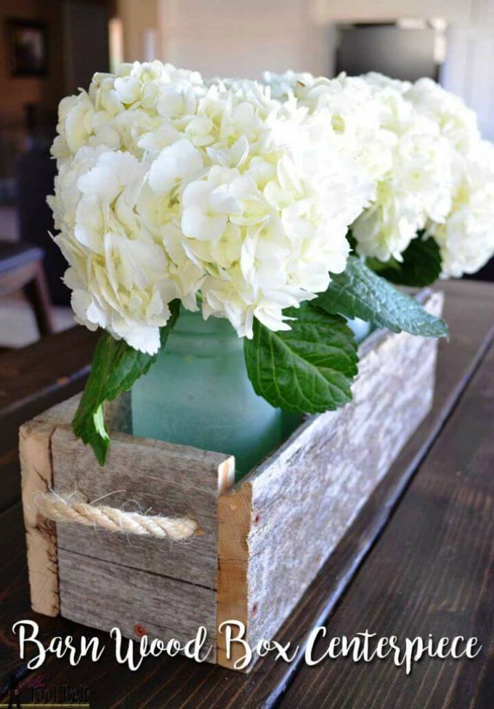 Make Your Own Reclaimed Wood Box Centerpiece