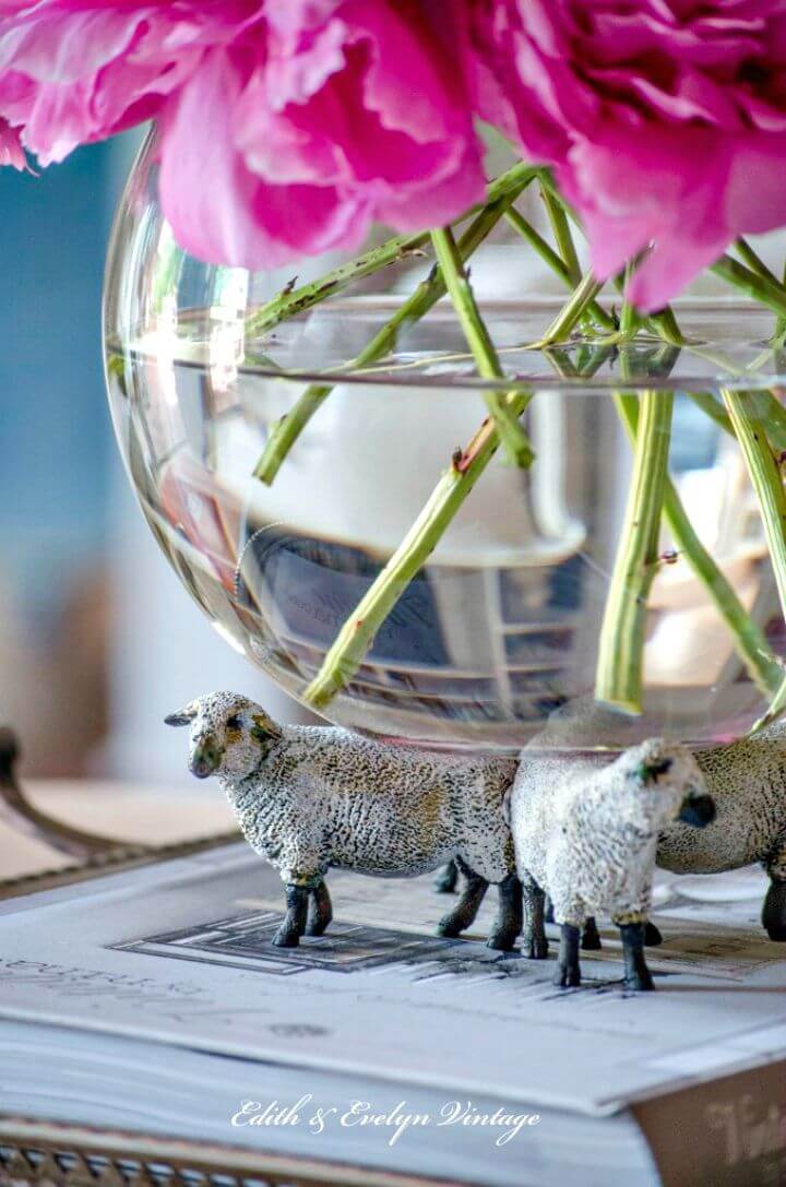 Easy DIY Sheep Decor Using Toys