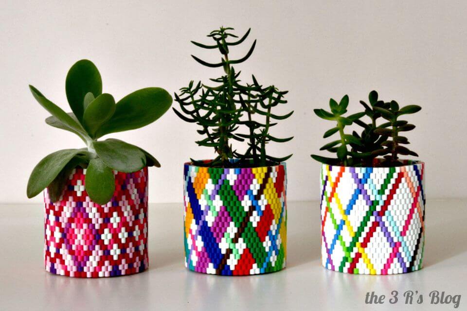 Easy DIY Woven Planter Update