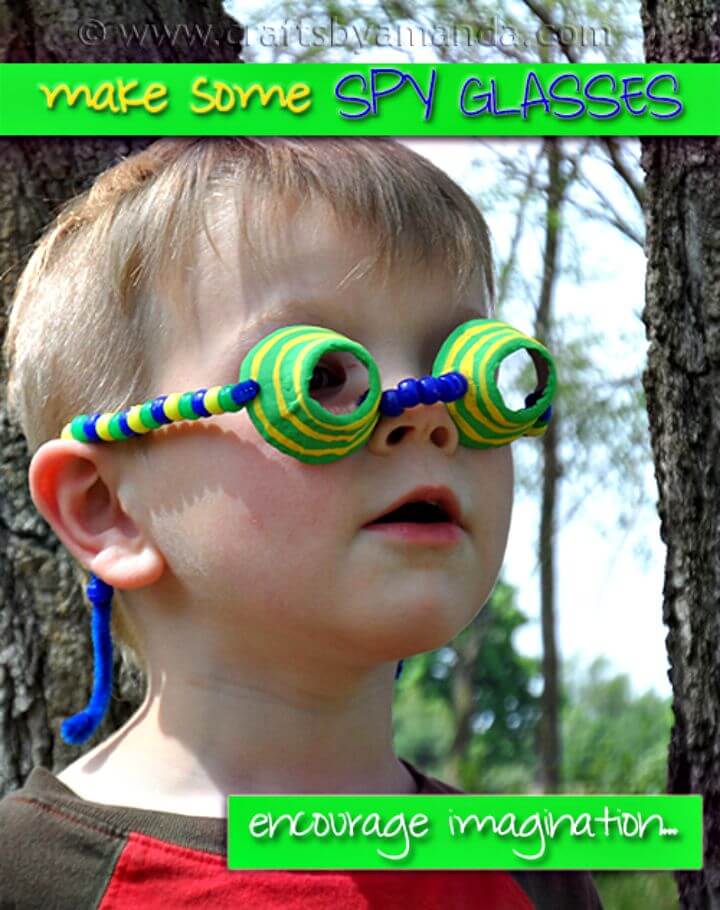 DIY Egg Carton Spy Glasses for Kids 