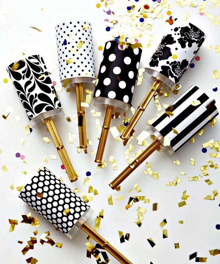 Gorgeous DIY Wedding Confetti Poppers for Summer Party Decorations 