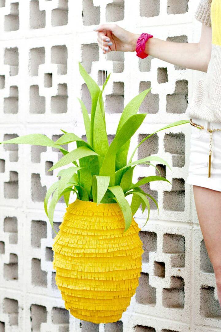 Gorgeous DIY Pineapple Piñata