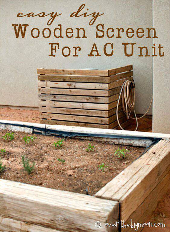 How To Build A Screen For Your Ac Unit - DIY