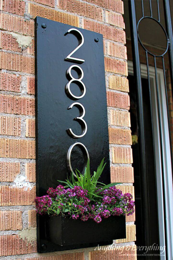 diy house numbers - 30 unique ideas to display your house