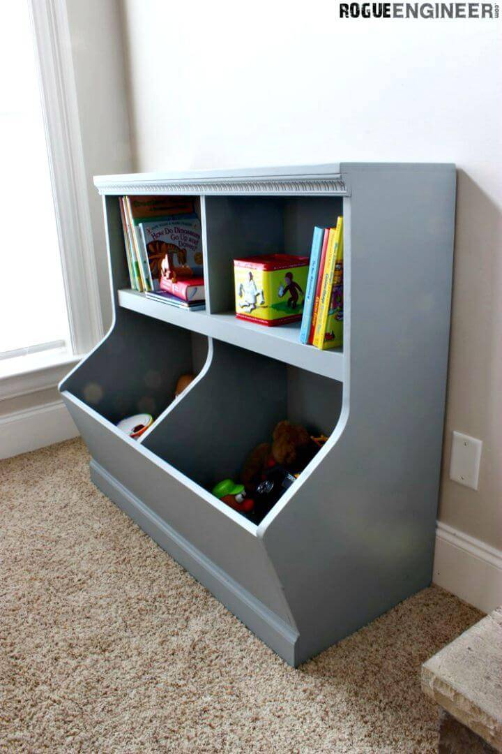 How to Build a Bookcase With Toy Storage