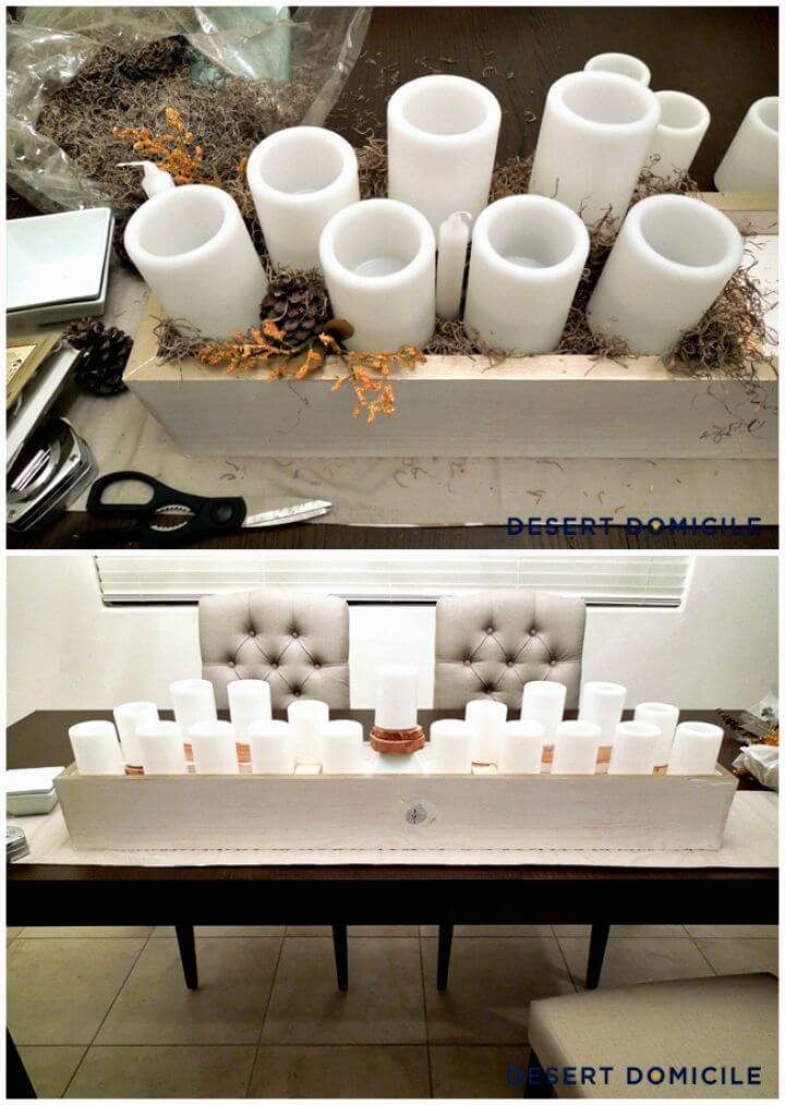 DIY Wood Box Centerpiece Tutorial