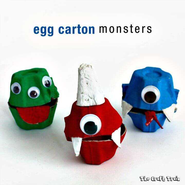 How To Create Egg Carton Monsters - DIY
