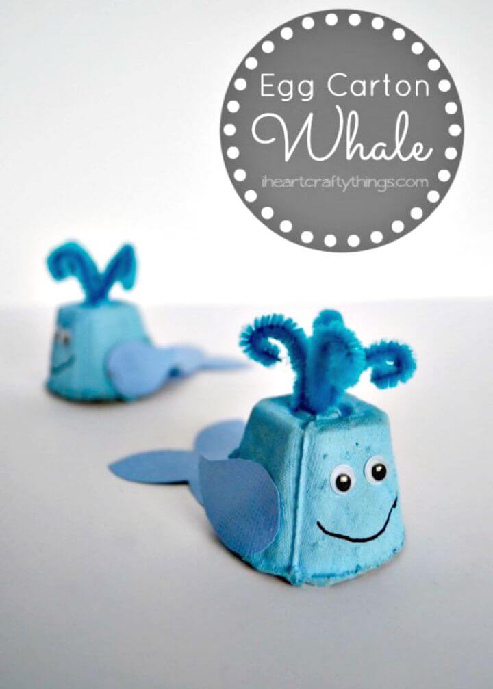 How to Create Egg Carton Whale Kids Craft