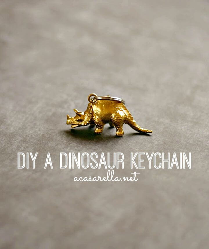 How To Make Dinosaur Key Ring - DIY